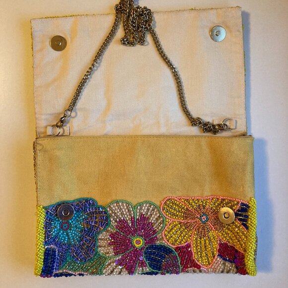 Anthropologie fully beaded purse NEVER USED - Picture 8 of 16